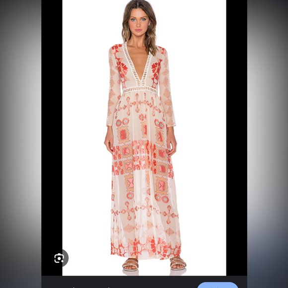 For Love And Lemons | Dresses | For Love Lemons Barcelona Maxi Dresssize Xs  | Poshmark